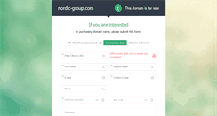 Desktop Screenshot of nordic-group.com