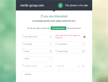 Tablet Screenshot of nordic-group.com